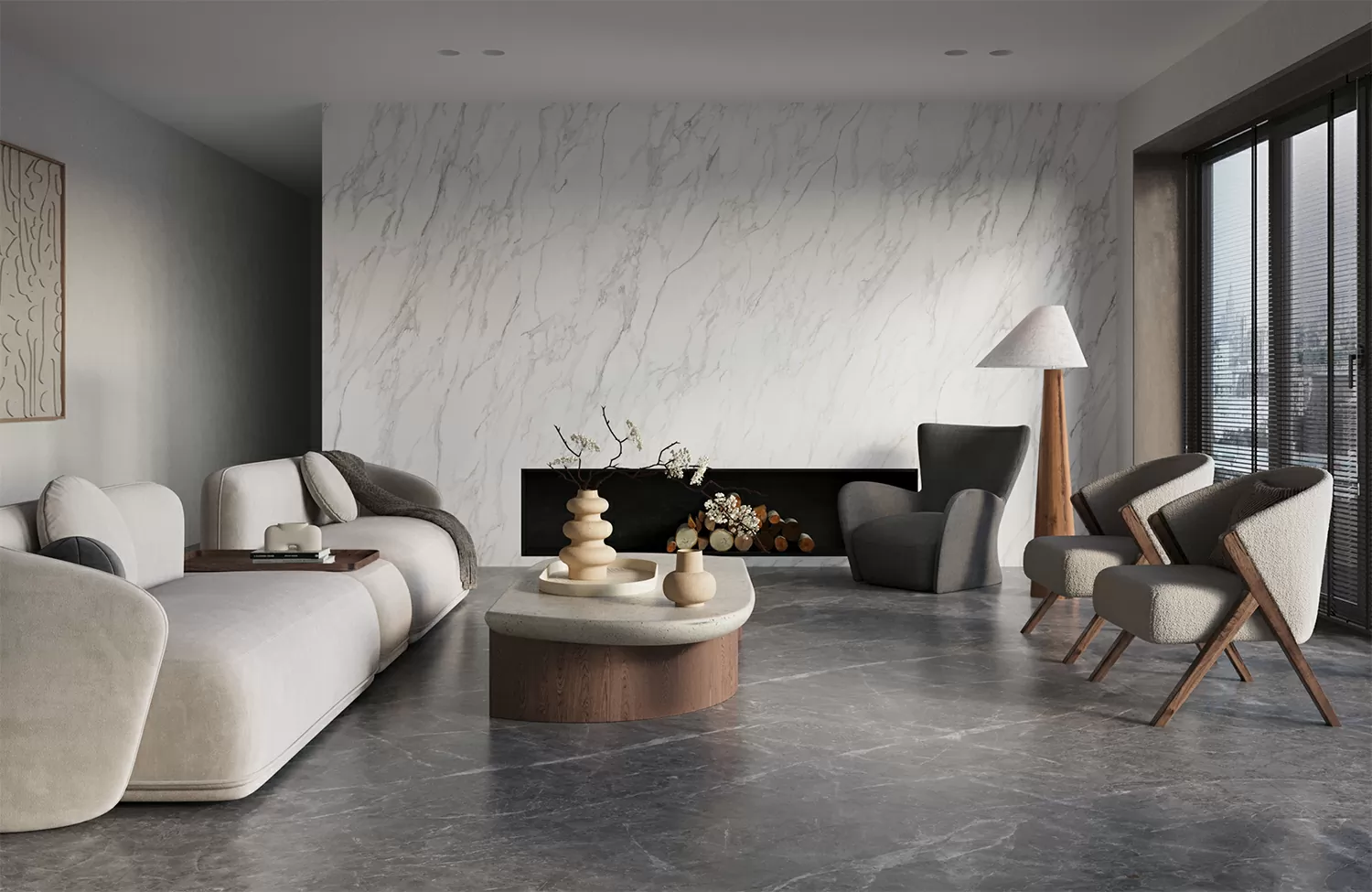 Керамогранит Beldia Bianco Elegance 2800х1200х6