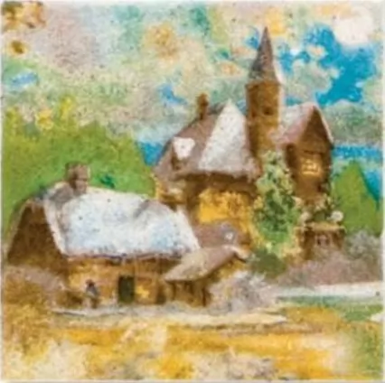 Плитка AR12/1221T Домики 9,9х9,9