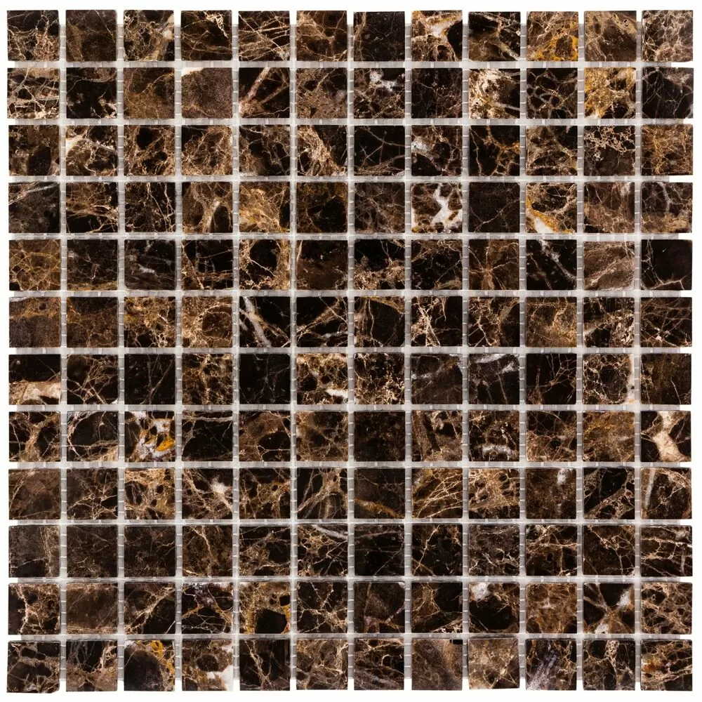 Мозаика DAO-602-23-4 Dark Emperador 2.3х2.3 30х30