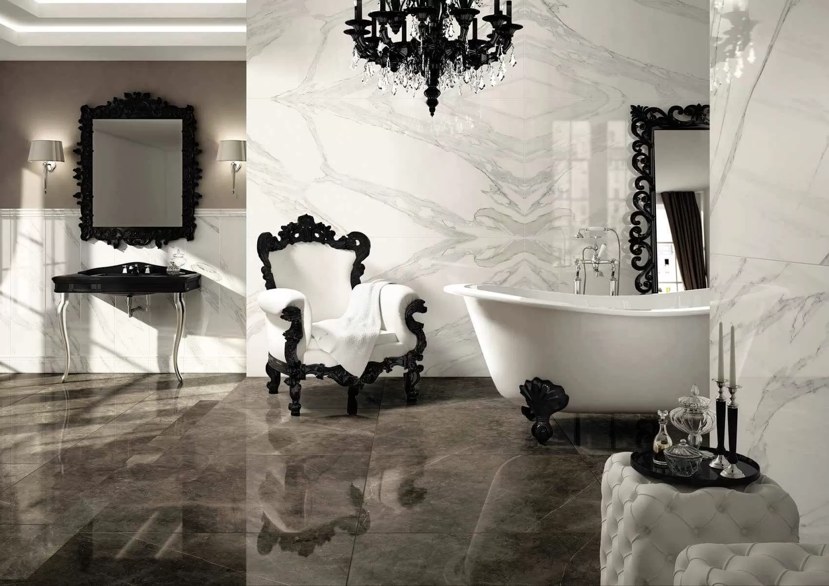 Керамогранит TP78 JW14 Statuario Venato LUC SQ 120x120