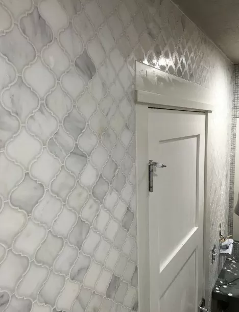 Мозаика PIX246 Nero Marquna из мрамора полированная 48x48 305х305x6