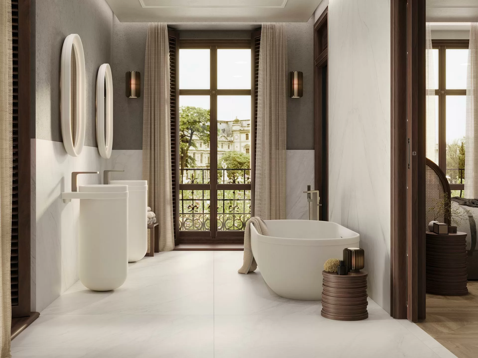 Керамогранит 100338726 Glem White Nature 6mm 59,6x120