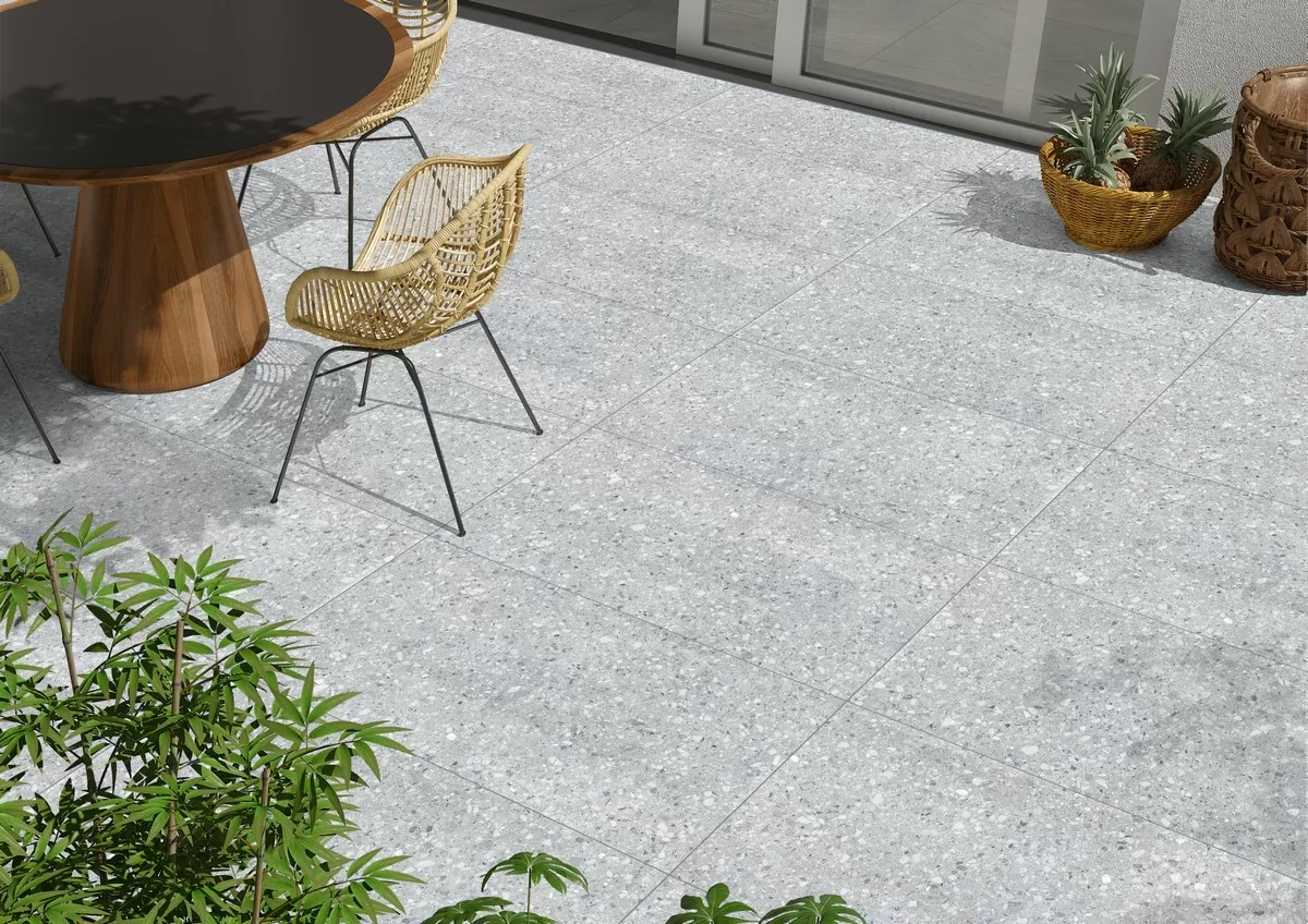 Керамогранит ENSTN5002SR116060 Quartzite White Structured R11 600x600x20
