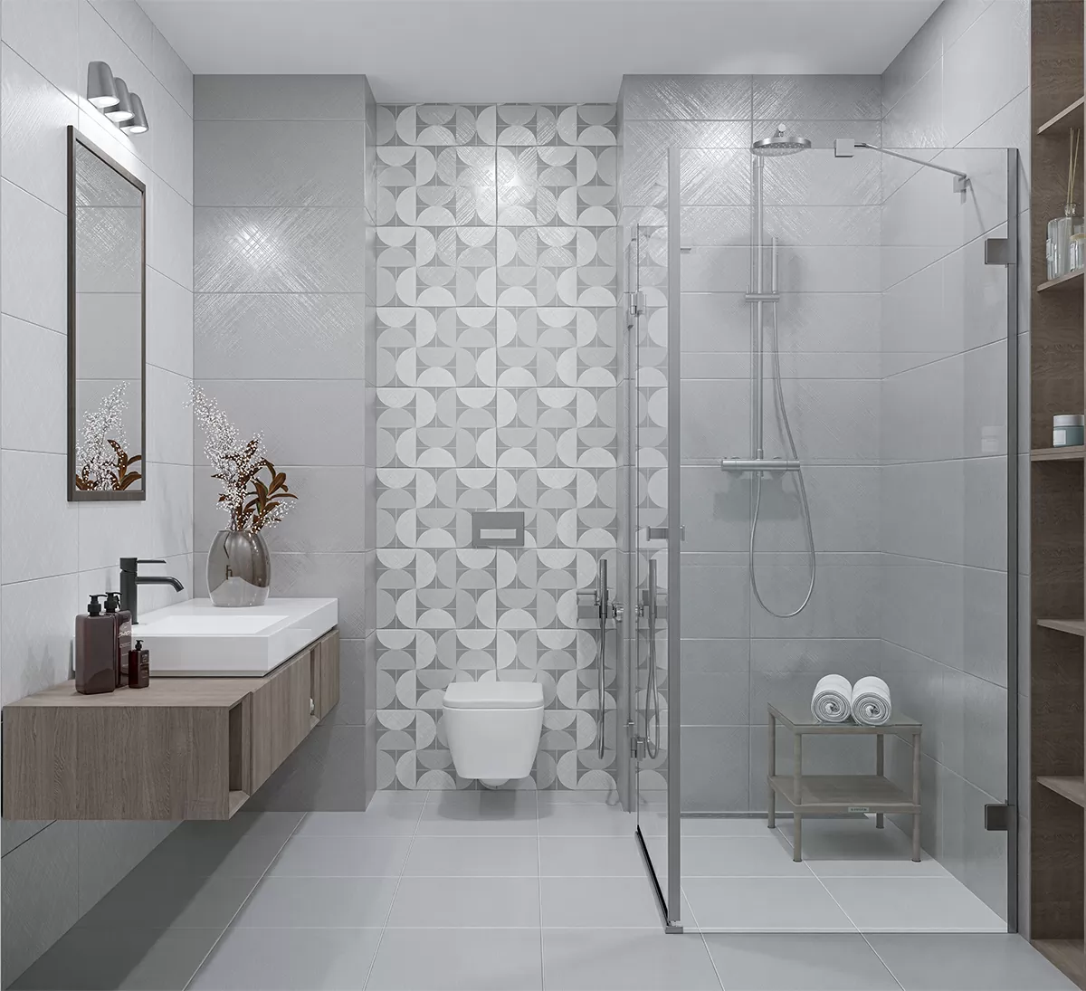Плитка 00-00003161 Декор Incisio Grey 31.5x63