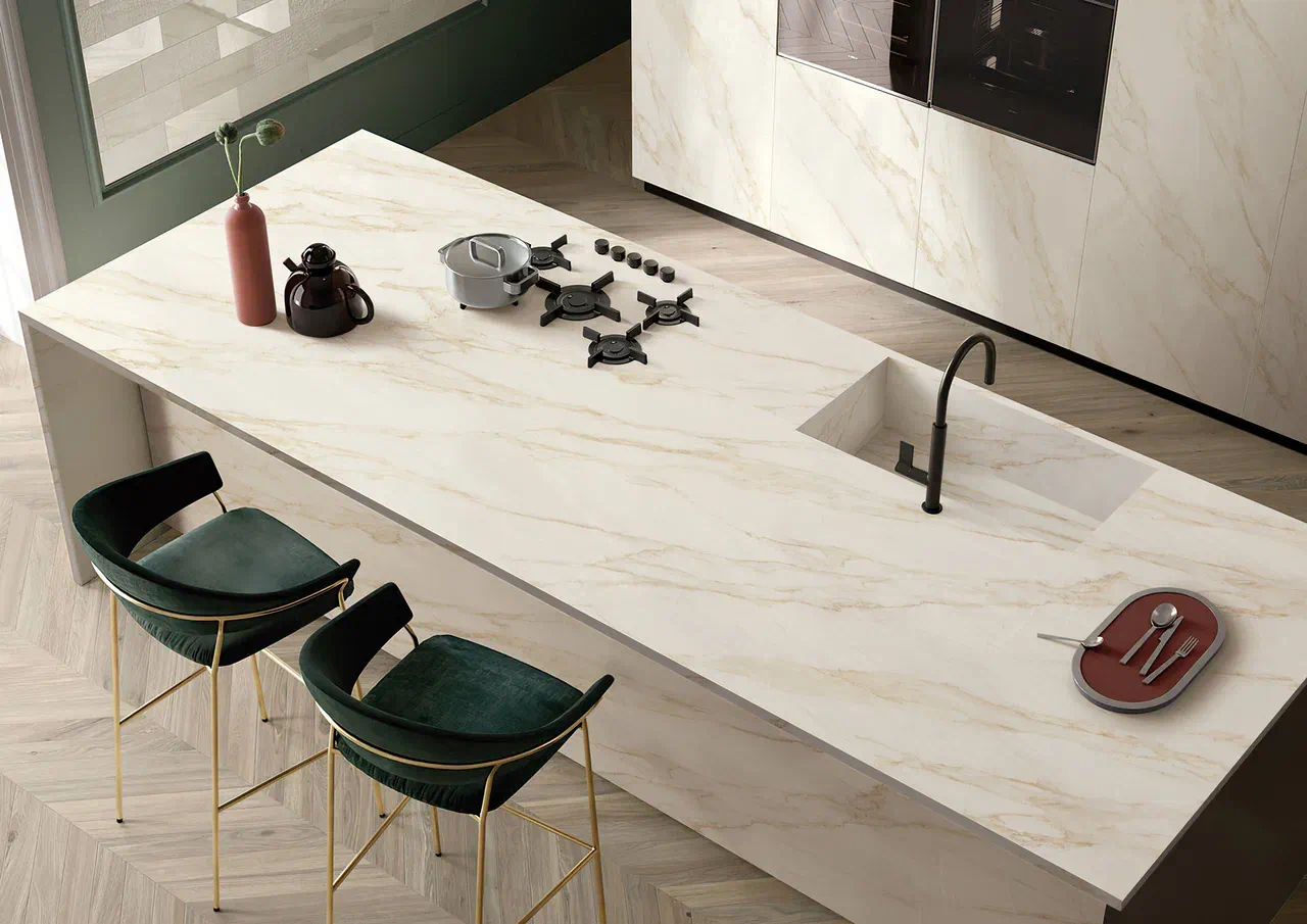 Керамогранит NTT3012P Calacatta Black 120x240