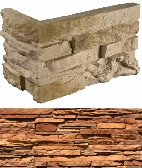 Искусственный камень 100-45 Кросс Фелл угловой 7х25,5x10 (6х15,5x10)