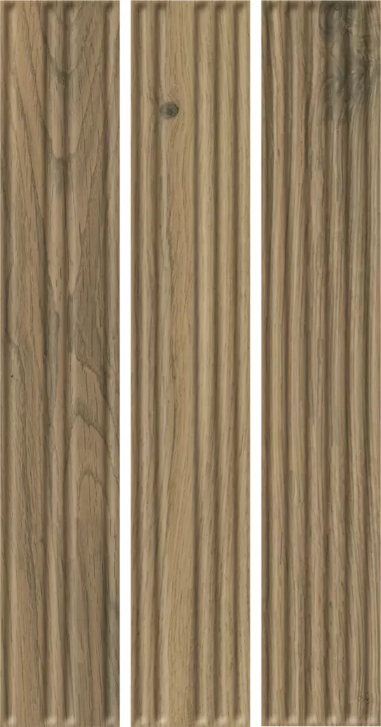 Клинкерная плитка Carrizo Wood Elewacja Struktura Stripes Mix Mat 40x6,6