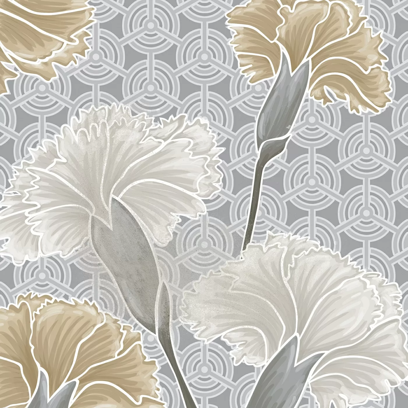 Керамогранит Flore Gris 20x20 (микс)