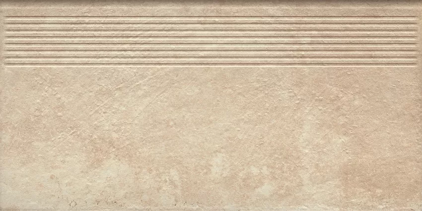 Клинкерная плитка Scandiano Beige Ступень простая структурная 30х60