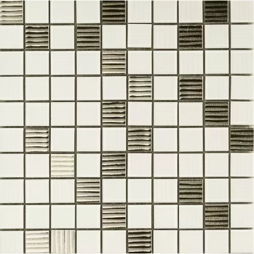 Мозаика 68900 MOSAICO BIANCO PLATIN 25x25