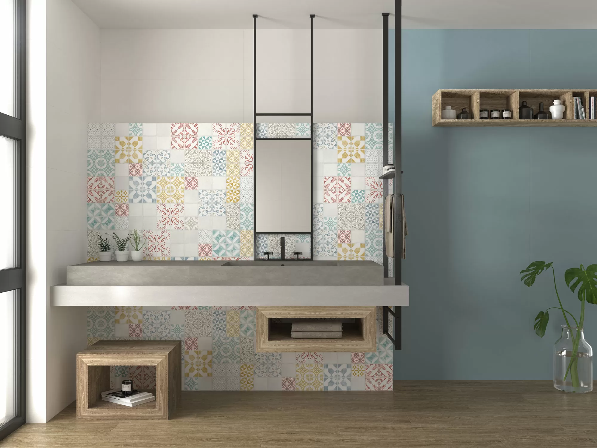 Плитка Decor Gravity Blue 35х100