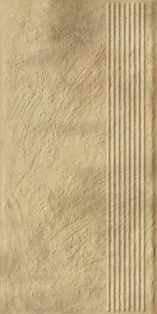 Клинкерная плитка Eremite Sand Stopnica Prosta Struktura Mat 30x60