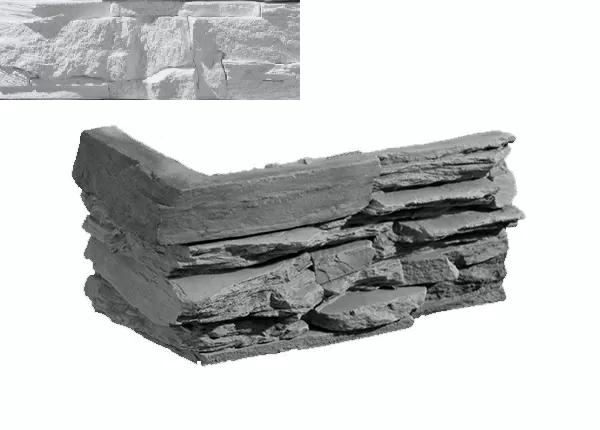 Искусственный камень Угловой элемент Верона 100 20/11x10x3