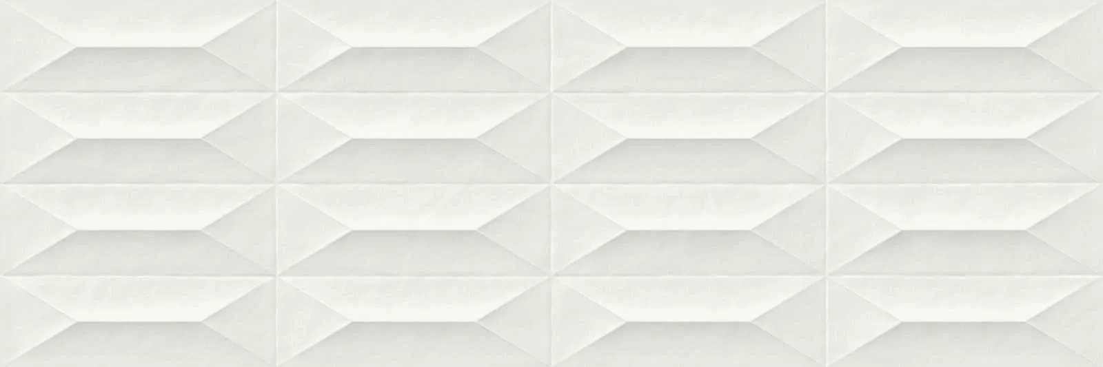 Плитка M4KT Colorplay White Struttura Cabochon 3D Rett. 30х90