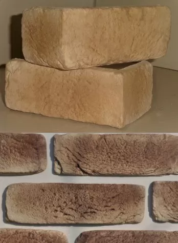 Искусственный камень Эльзас 02 угол 22.5х7.5(21.5х6.5)x6.5x 6(10)