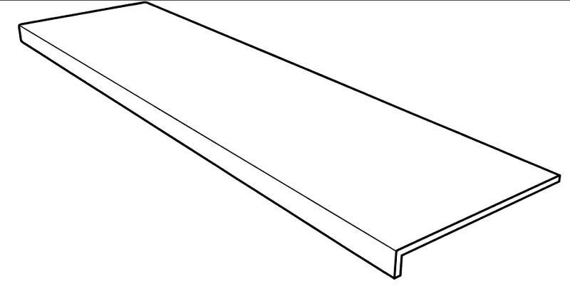 Клинкерная плитка Ступень фронтальная Petra Beige Anti-Slip Recto 30x150