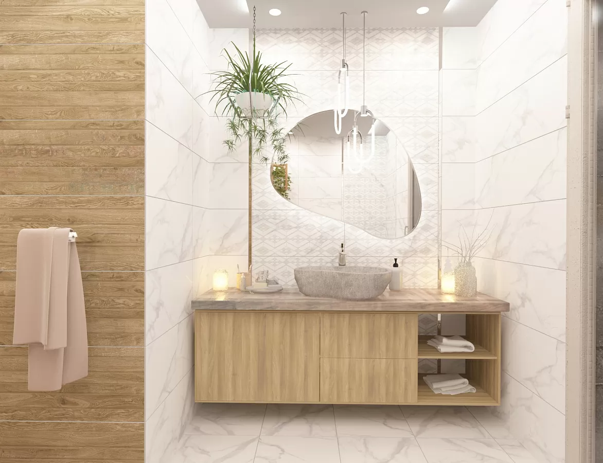 Плитка Декор Calacatta Bianco 31.5x63