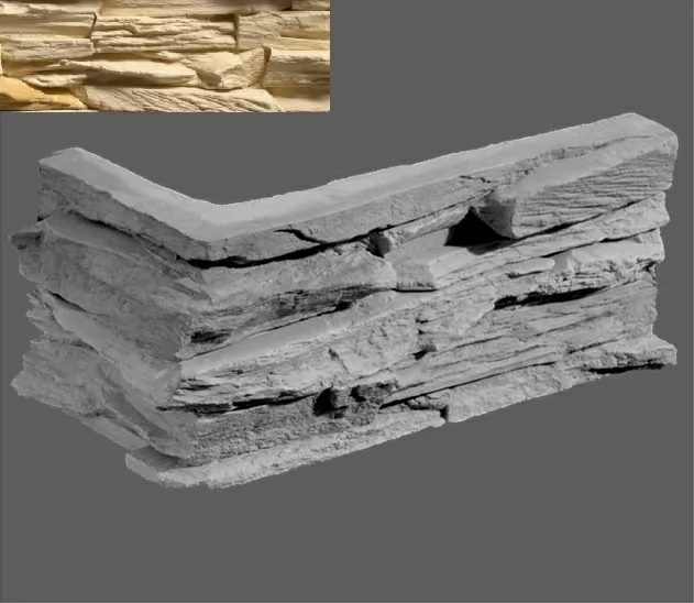Искусственный камень Угловой элемент Перуджа 050 20/10x10x3,5