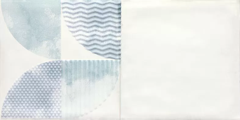 Плитка WITMB523 Retro Inserto Green-Blue 20x40