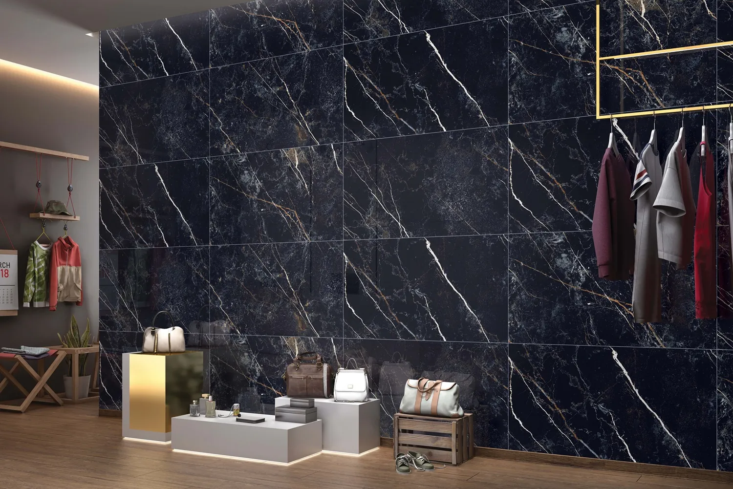 Керамогранит Obsidian Black High Glossy 60х120