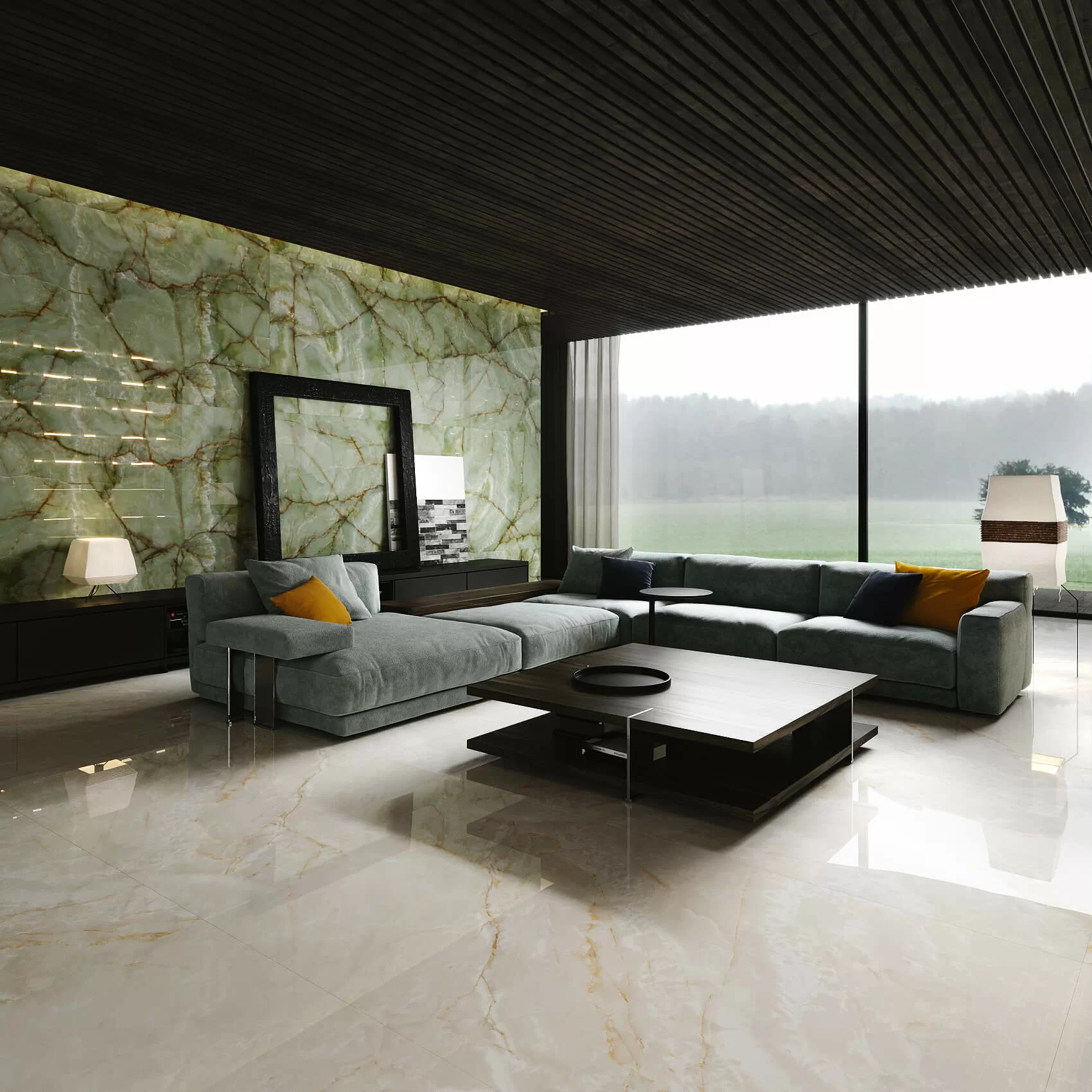 Керамогранит 1082 Monte Grigio Carv 180x120