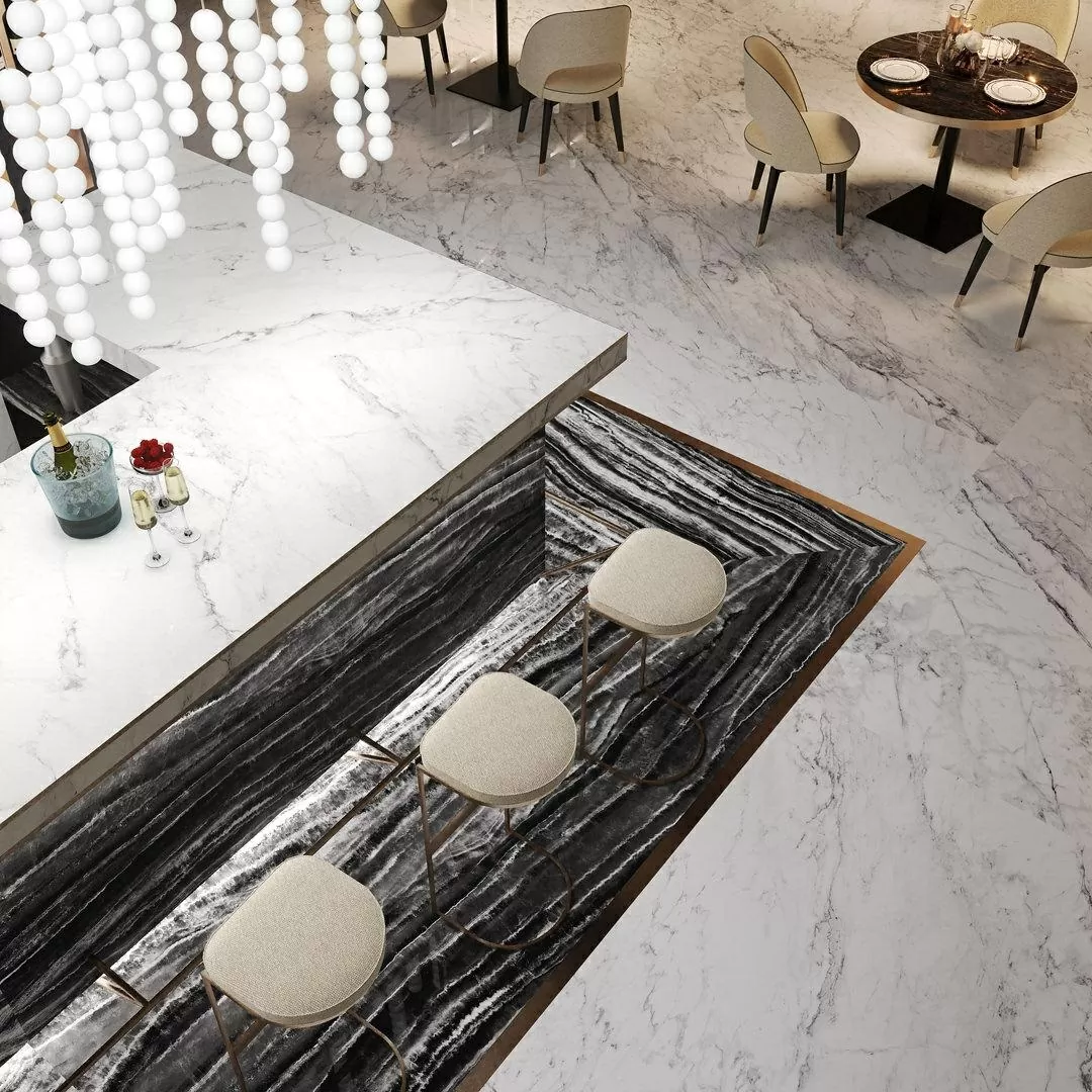 Керамогранит SG071802R Black Onyx лаппатированный 119.5x320х11