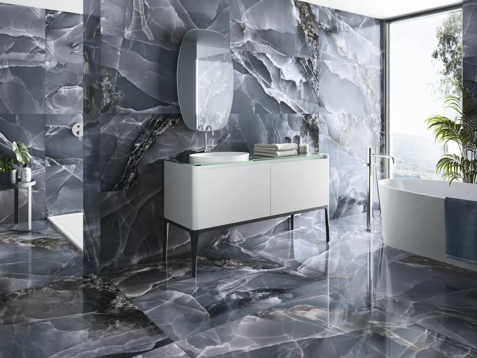 Керамогранит Onyx Bleu Pulido 120x120