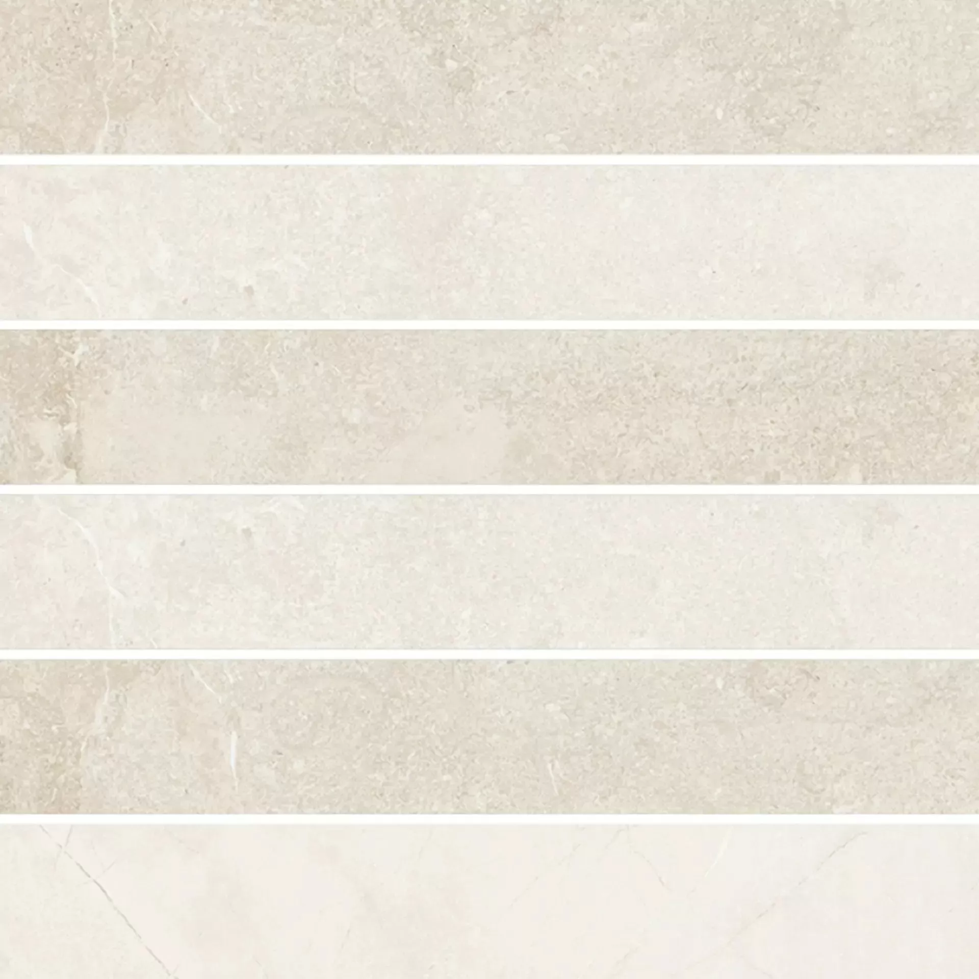 Мозаика 767169 Elemental White Limestone Mosaico 3D Nat 30x30