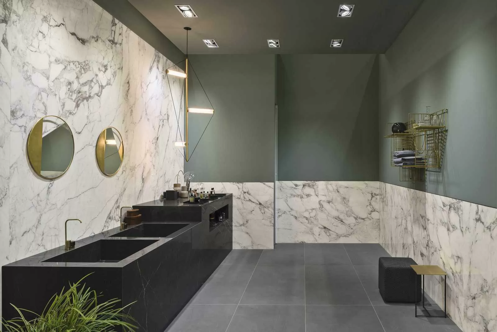 Керамогранит M0NW Grande Marble Look Statuario Book Match Levigato Faccia B Lux 120х240