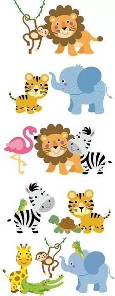 Плитка 06-01-1-52-05-01-3026-0 Панно Kids Safari 40х100