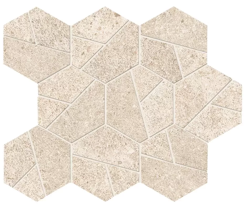 Мозаика A7CU Boost Stone Ivory Mosaico Hex 25x28,5