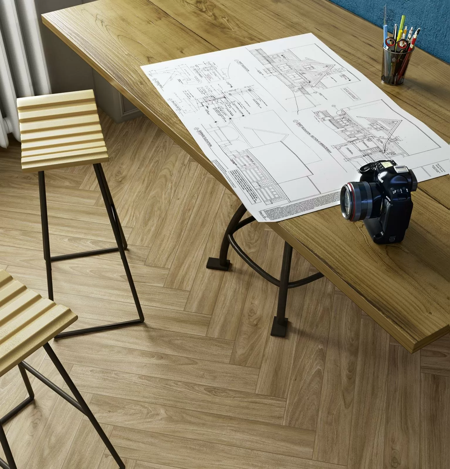 Керамогранит R4MC Woodessence Beige R9 10x70