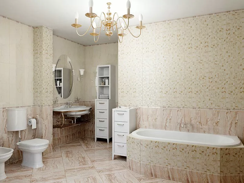 Плитка Decorado Cibeles A beige 25x75