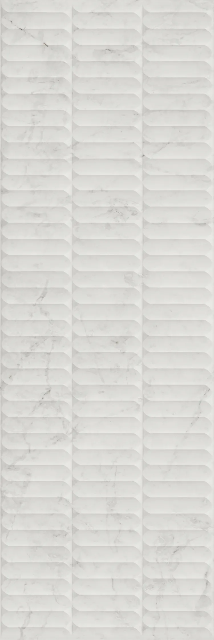 Плитка KM3090B0160R Тубкаль белый глянцевый структура обрезной 30x89,5x1,05