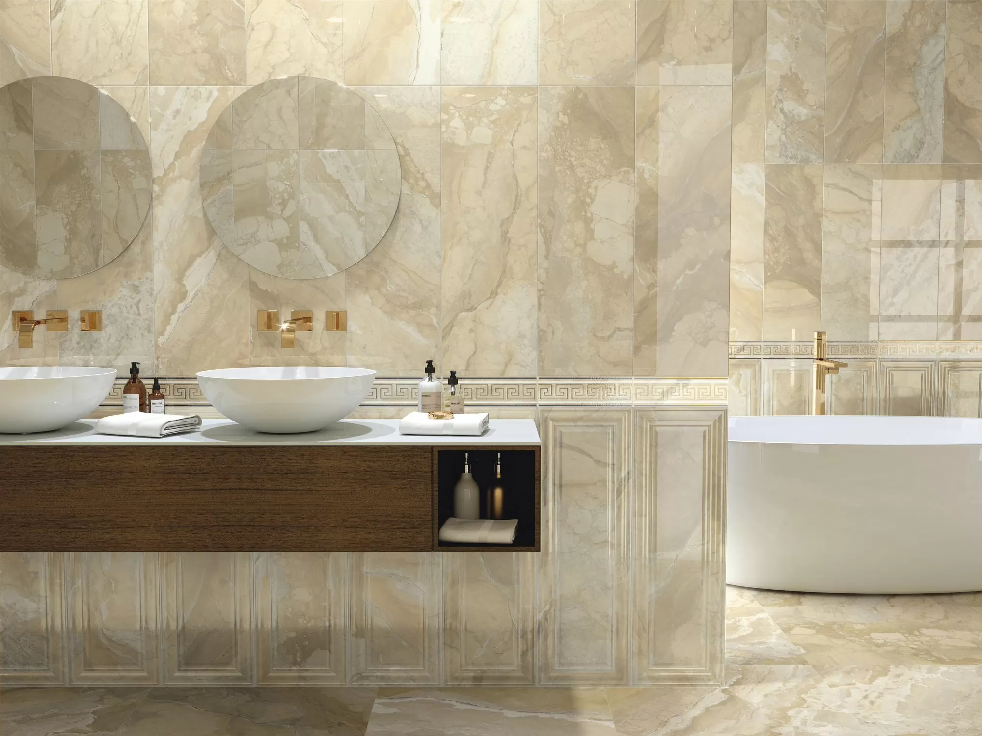 Керамогранит A037059 Roseton Noor Cream 60x60