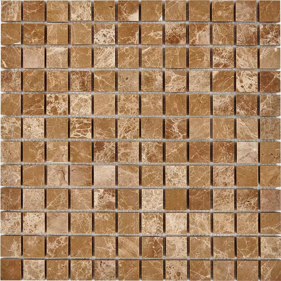 Мозаика PIX222 Light Emperador из мрамора полированная 23x23 305х305x6