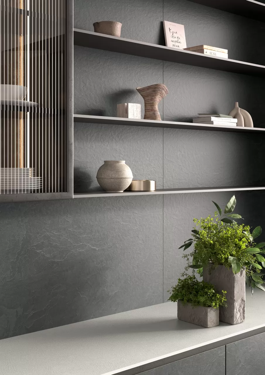 Керамогранит LAMF012550 Slate Burgundy Nat 1200x3000x5.6