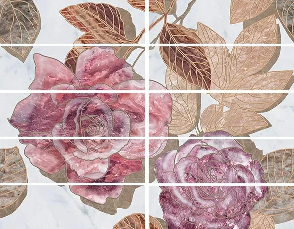 Плитка Бордюр Argos flowers 7,5х25