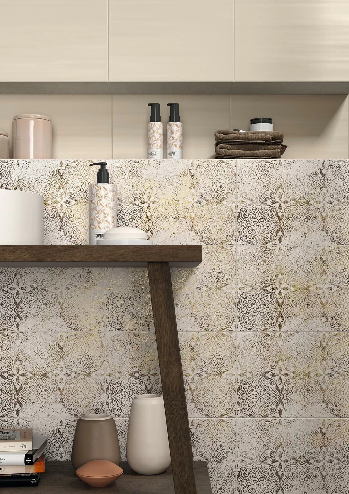 Плитка M01S Neutral Taupe Struttura Tide 3D 25x38