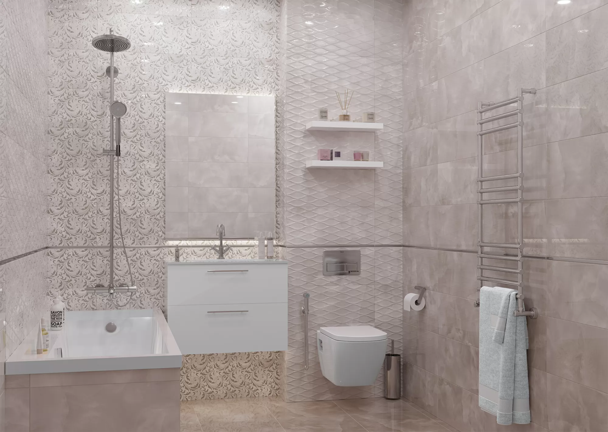 Плитка 10100001111 Neo Chic бежевый 04 60*25