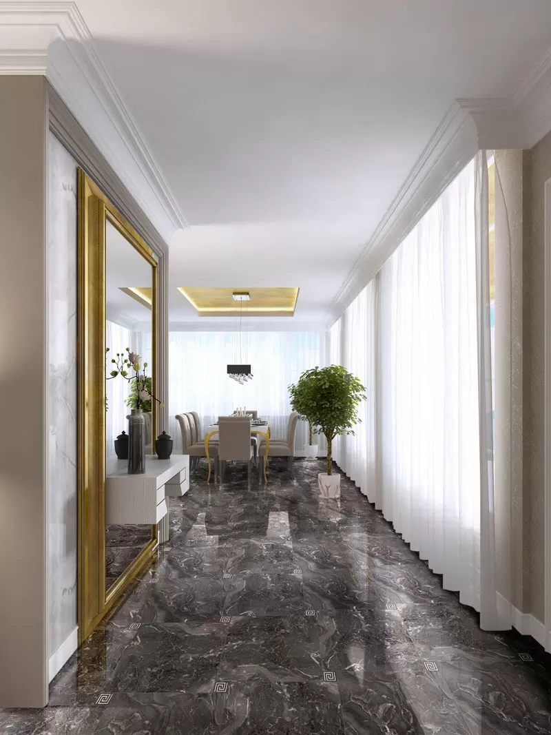 Керамогранит Roseton Nero 4 45x45