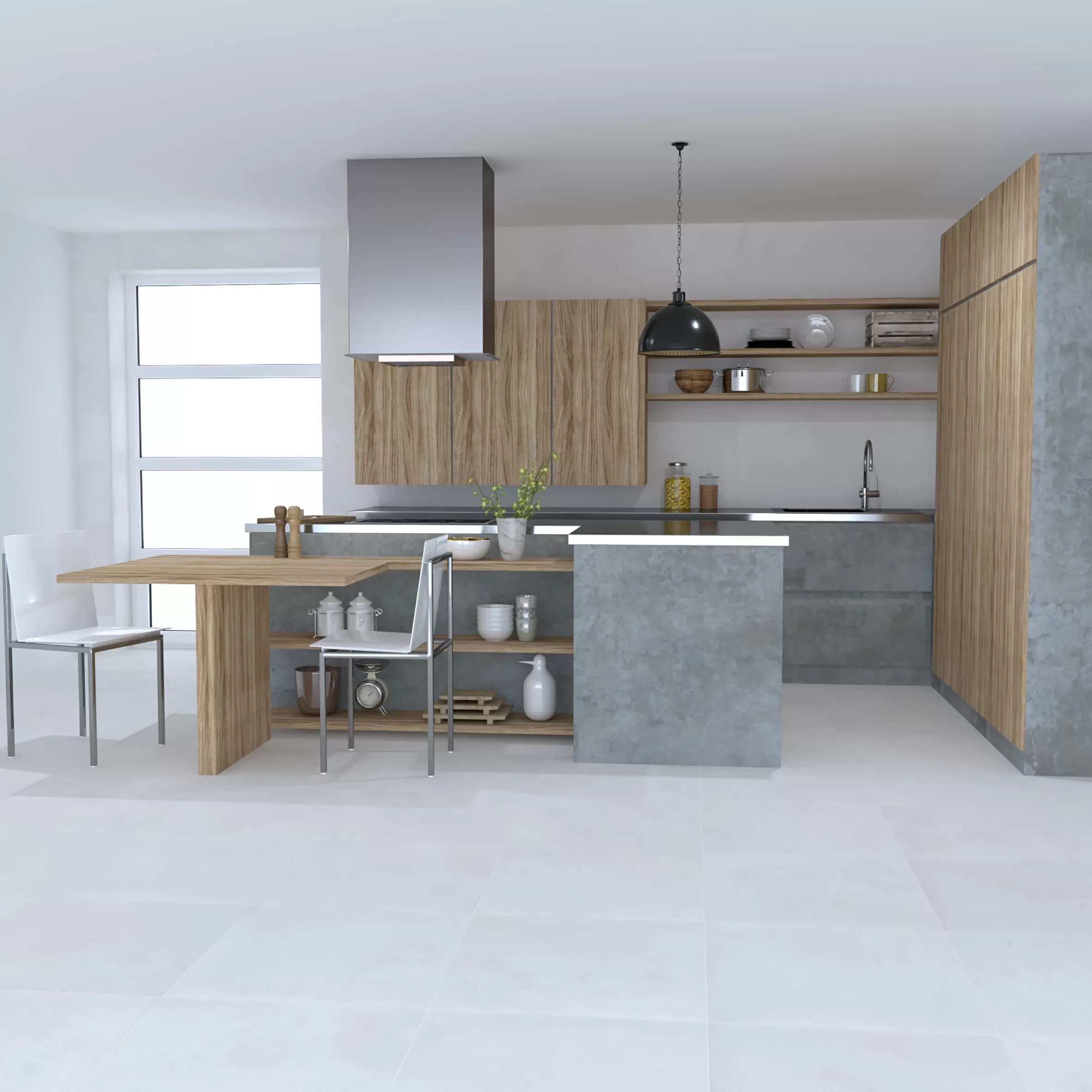Керамогранит Betonhome светло-серый 60х60