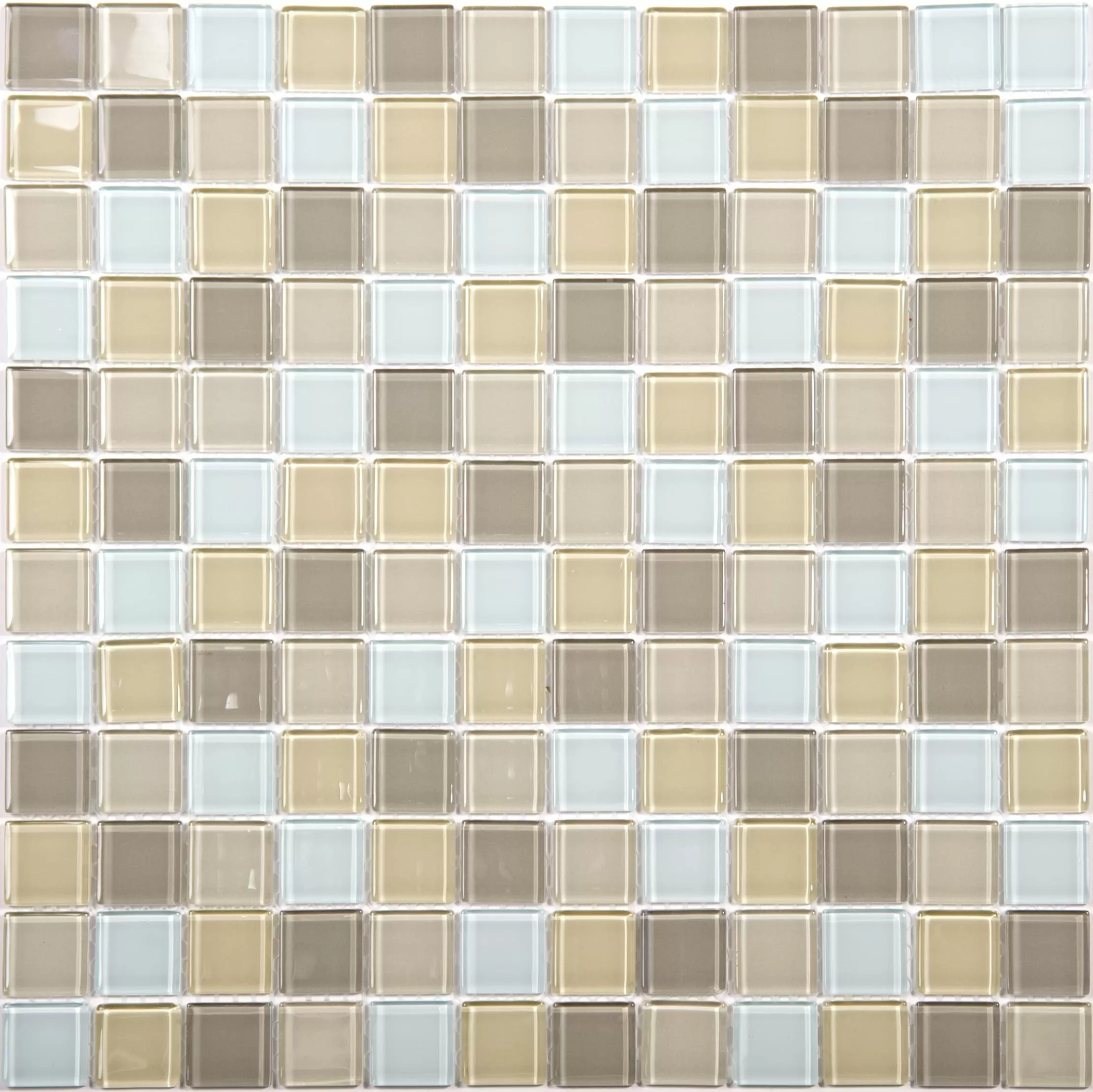 Мозаика No124 стекло 25x25x4 300x300
