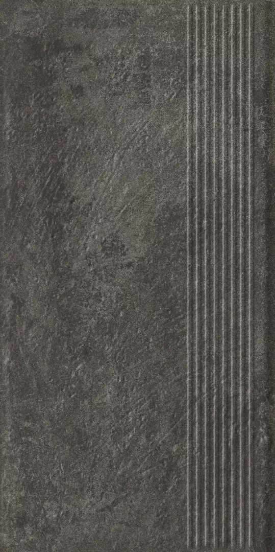 Клинкерная плитка Carrizo Basalt Stopnica Prosta Struktura Mat 30x60