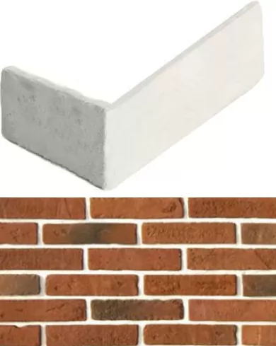 Искусственный камень 335-75 Йорк брик угол 8x17,5x4,7