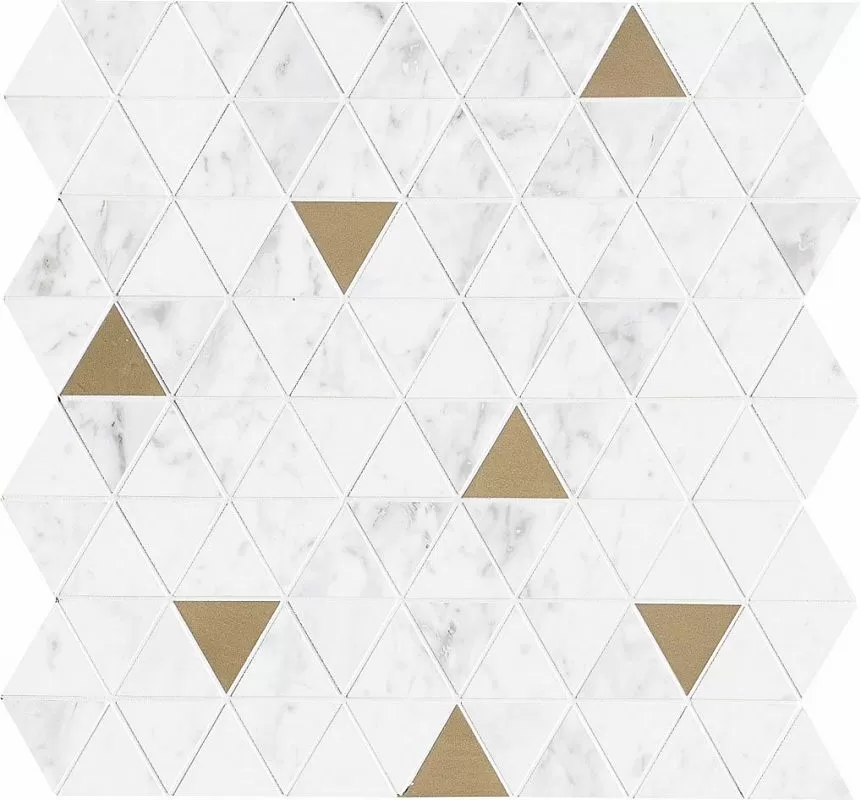 Мозаика M8H0 Allmarble Wall Altissimo Satin Mosaico Tria 40х43