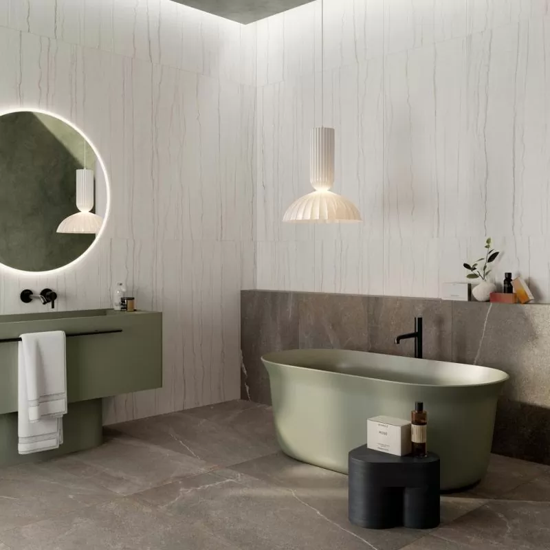 Керамогранит PF60014963 Sensi Nuance Sea Green Lux 3D Rett 60x120