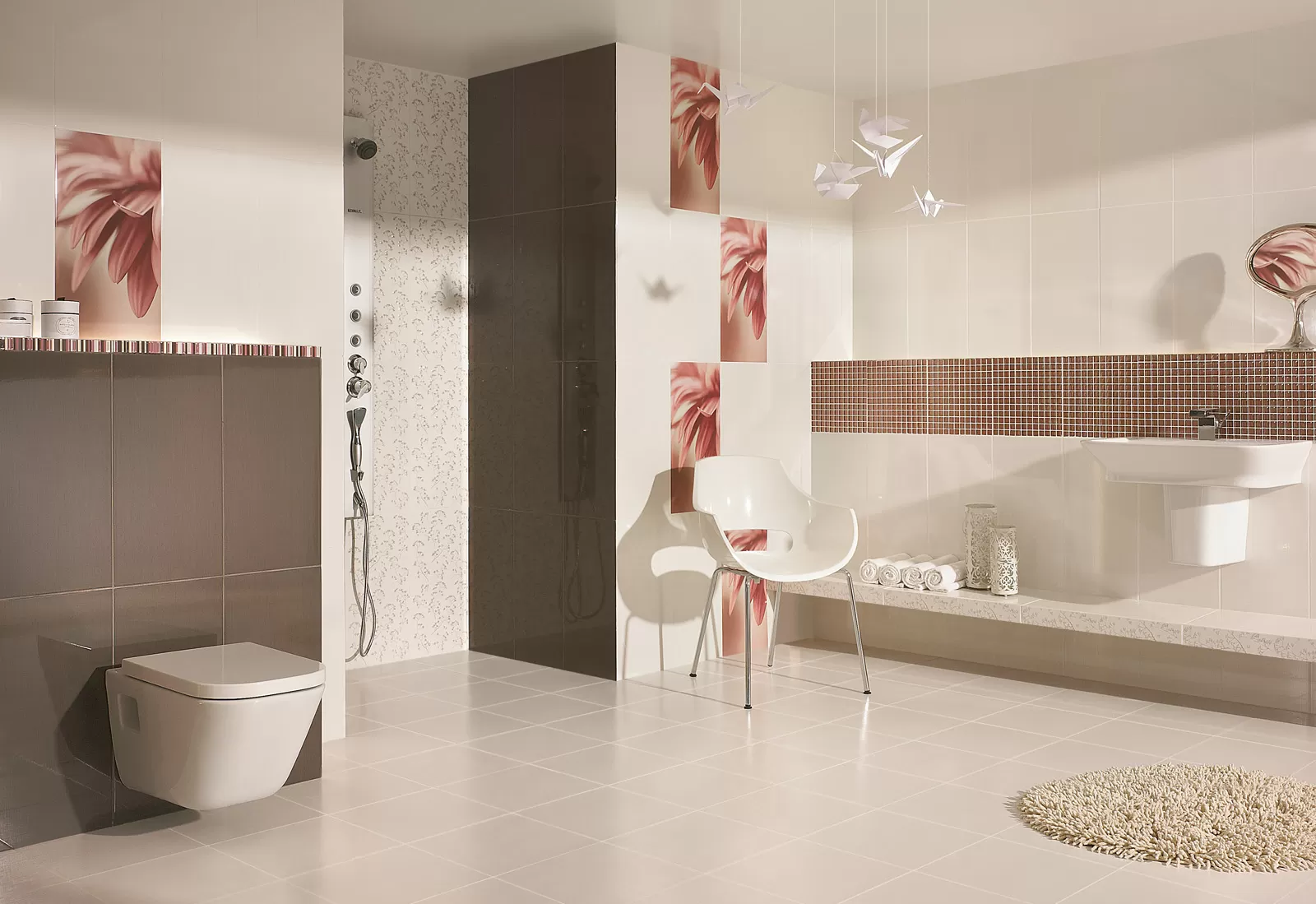Плитка Sorenta mocca durst kwiaty В Декор 30x60