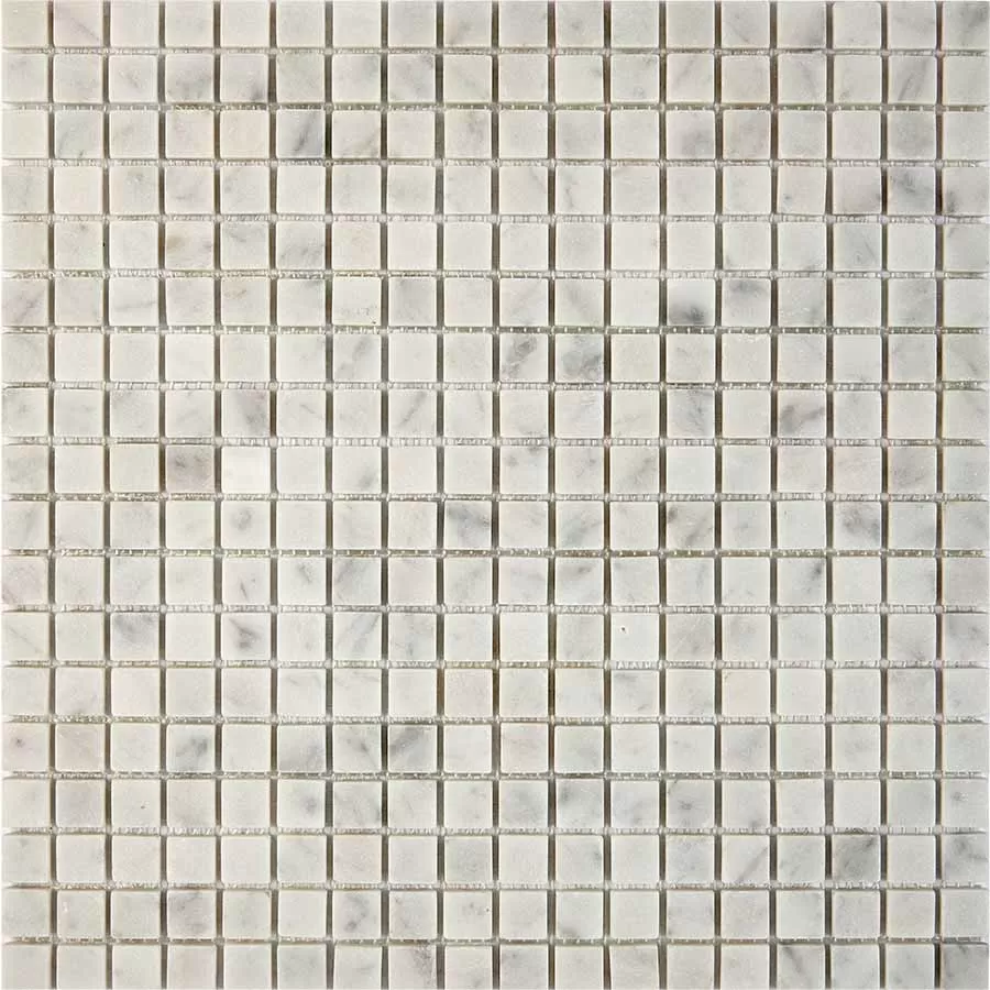 Мозаика PIX239 Bianco carrara из мрамора матовая 15x15 305х305x4