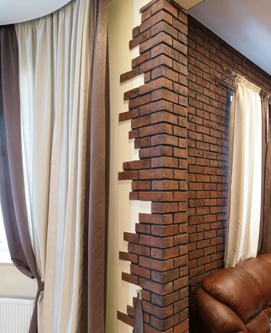 Искусственный камень Декоративный кирпич Плоскость Дижон 408 23,7x7x1,4